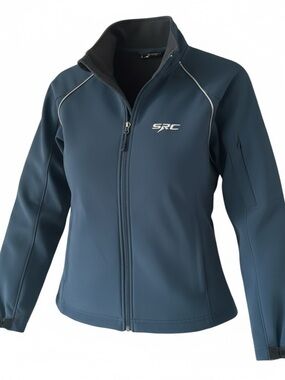 Fossa Women’s Softshell Jacket - Navy Logo SRC